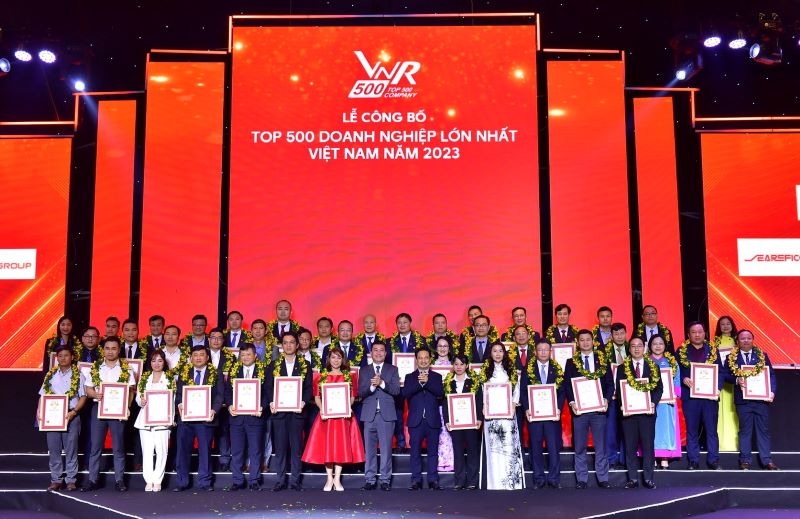 Toàn cảnh tôn vinh Top 500 Doanh nghiệp lớn nhất Việt Nam năm 2023. Ảnh: Vedan 
