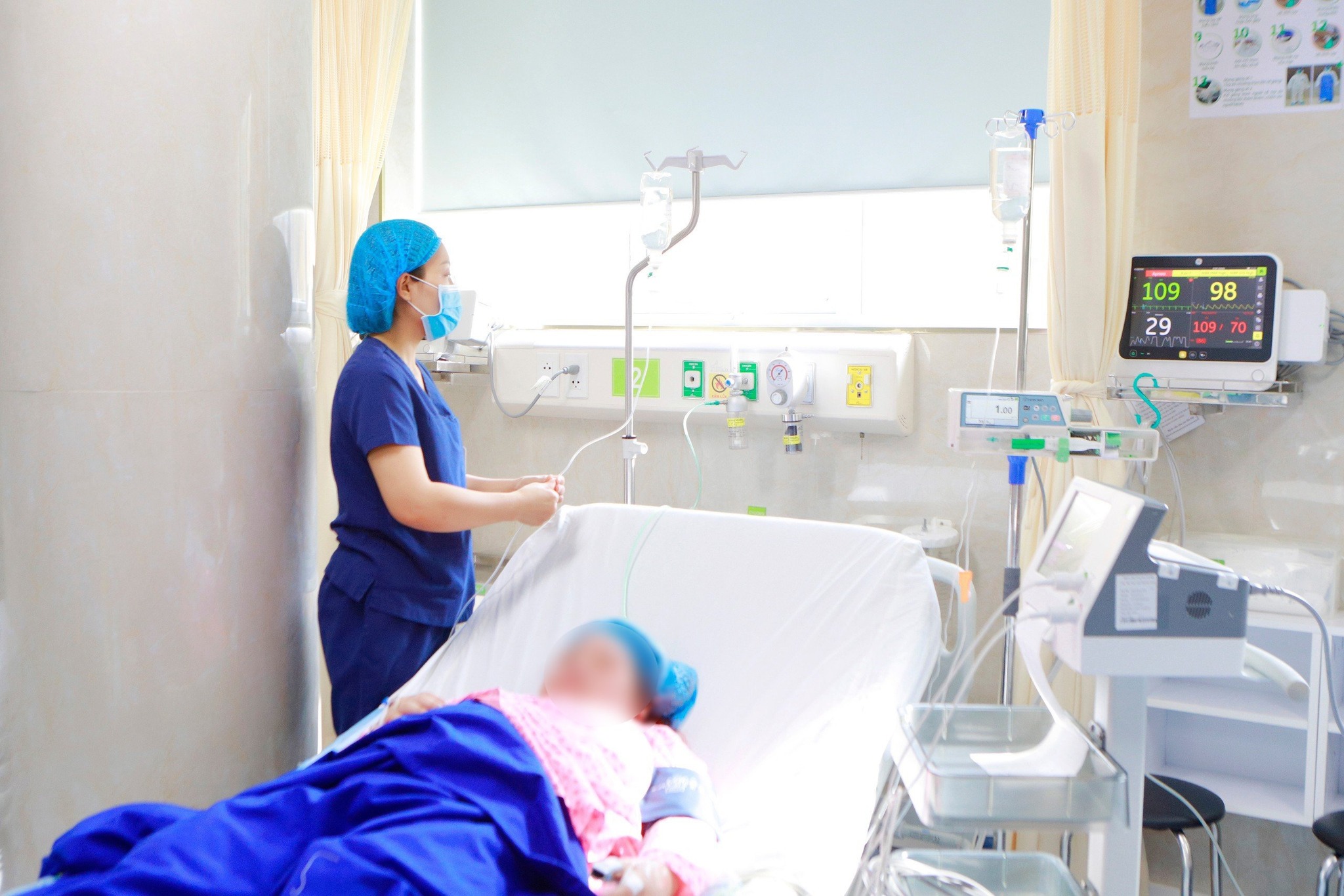 Sức khoẻ người bệnh đã ổn định. Ảnh: BVCC