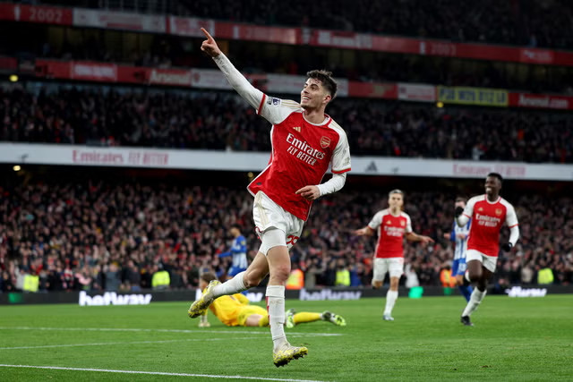 Sự xuất hiện của Kai Havertz tại Arsenal trở thành cơn đau đầu với Mikel Arteta.  Ảnh: AFP 