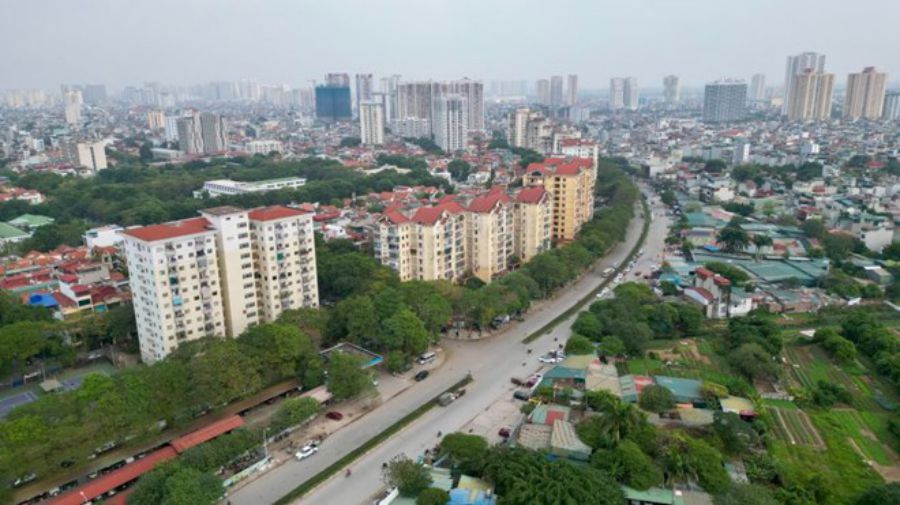 Dự án đối ứng BT Khu đô thị mới mở rộng phía Bắc và Tây Bắc Đại Kim - Định Công đang trong quá trình bị thanh tra. Ảnh: Tùng Giang