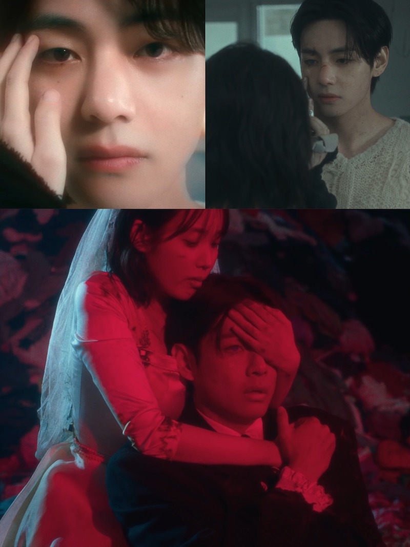 Một số hình ảnh trong MV của IU và V. Ảnh: Chụp màn hình