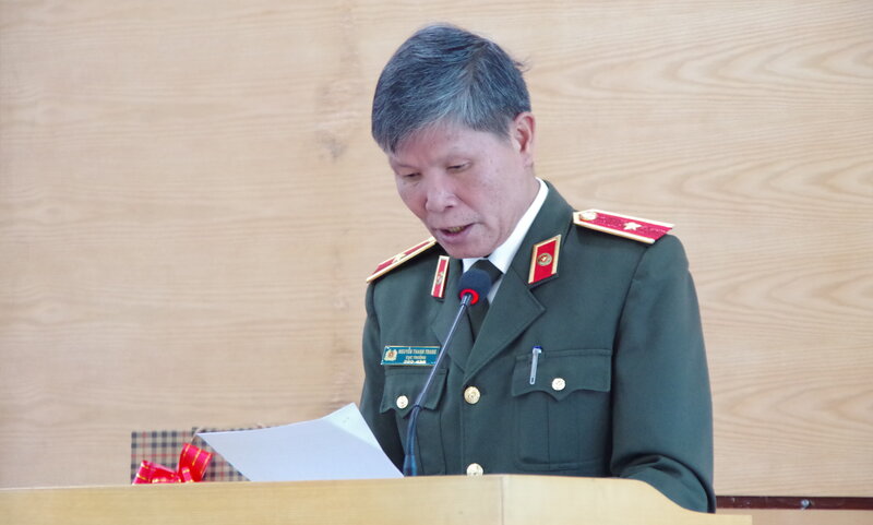 Thiếu tướng Nguyễn Thanh Trang - Bí thư Đảng uỷ, Cục trưởng Cục H08. Ảnh: Hạnh An. 