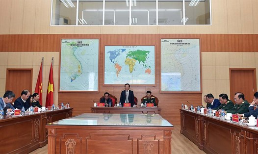 Phó Thủ tướng Chính phủ Trần Lưu Quang chủ trì Hội nghị tổng kết công tác phòng, chống sự cố, thiên tai và tìm kiếm cứu nạn năm 2023, triển khai nhiệm vụ trọng tâm năm 2024. Ảnh: VGP/Hải Minh