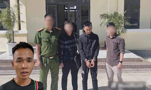 Công an huyện Quỳnh Phụ (tỉnh Thái Bình) bắt giữ Hịu khi đối tượng đang trốn ở tỉnh Kon Tum. Ảnh: CACC