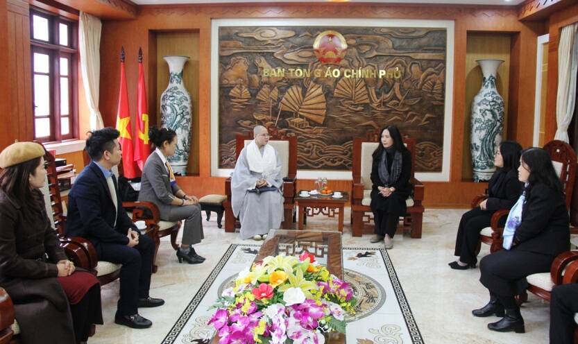 Ban Tôn giáo Chính phủ tiếp Đoàn Hội Phật tử Việt Nam tại Hàn Quốc. Ảnh: Ban Tôn giáo Chính phủ 