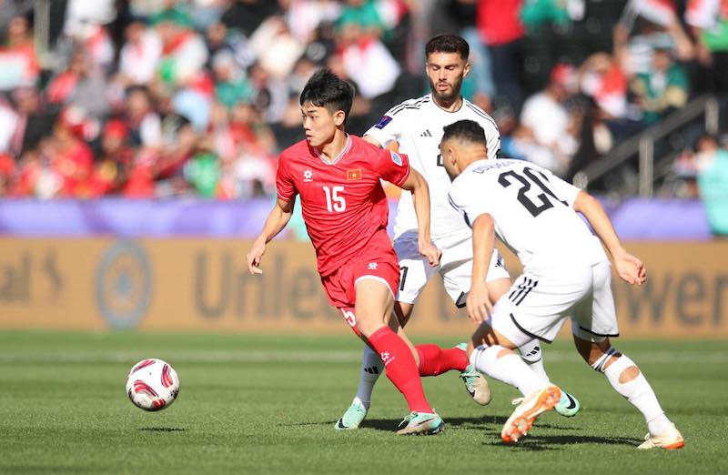 Tiền đạo trẻ Đình Bắc thi đấu tự tin trong 2 trận đấu tại Asian Cup 2023. Ảnh: Quỳnh Anh