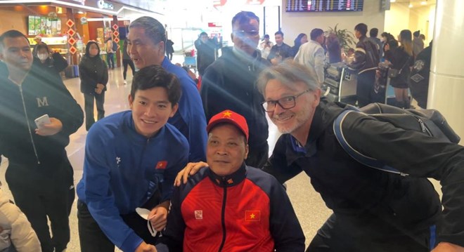 Nhóm cầu thủ đầu tiên của tuyển Việt Nam đã về nước sau Asian Cup 2023