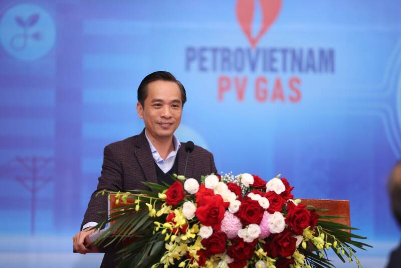 Ông Huỳnh Quang Hải – Phó Tổng Giám đốc PV GAS phát biểu tại hội thảo. Ảnh: Minh Đức