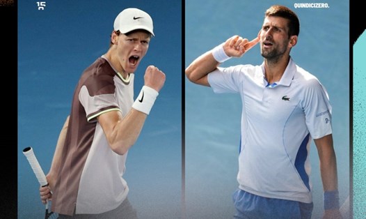 Jannik Sinner và Novak Djokovic đang trở thành cặp kình địch mới nổi lên từ cuối năm 2023. Ảnh: Quindici Zero