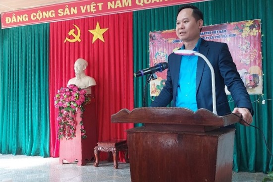 Ông Đỗ Tiến Dũng - Phó Chủ tịch Công đoàn ngành Nông nghiệp và Phát triển Nông thôn Việt Nam phát biểu. Ảnh: Bảo Trung