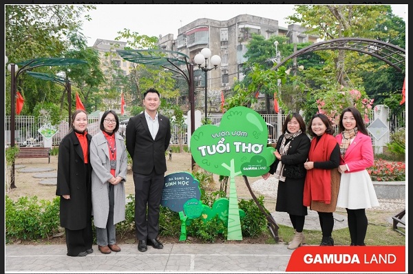 Tháng 1.2024, Gamuda Land trao tặng Vườn Ươm cho trường mầm non Tuổi Thơ ( Đền Lừ, Hoàng Mai)