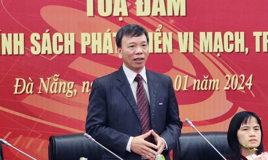 Ông Trịnh Thanh Lâm – Giám đốc Kinh doanh Synopsys Nam Á trao đổi tại tọa đàm. Ảnh: Thùy Trang