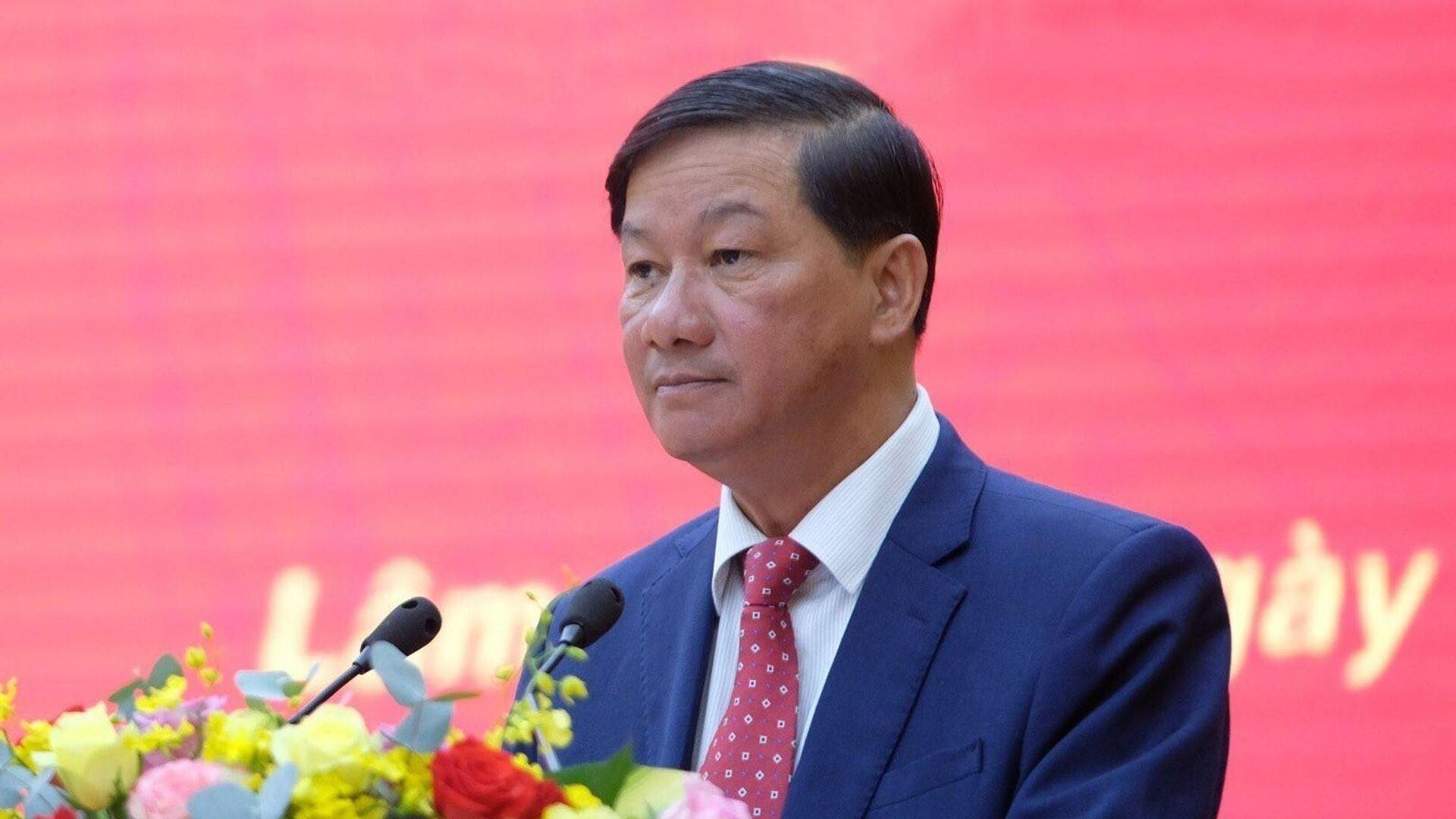 Bộ Chính trị đề nghị Ban Chấp hành Trung ương khai trừ Đảng Bí thư Tỉnh ủy Lâm Đồng Trần Đức Quận. Ảnh: TTXVN