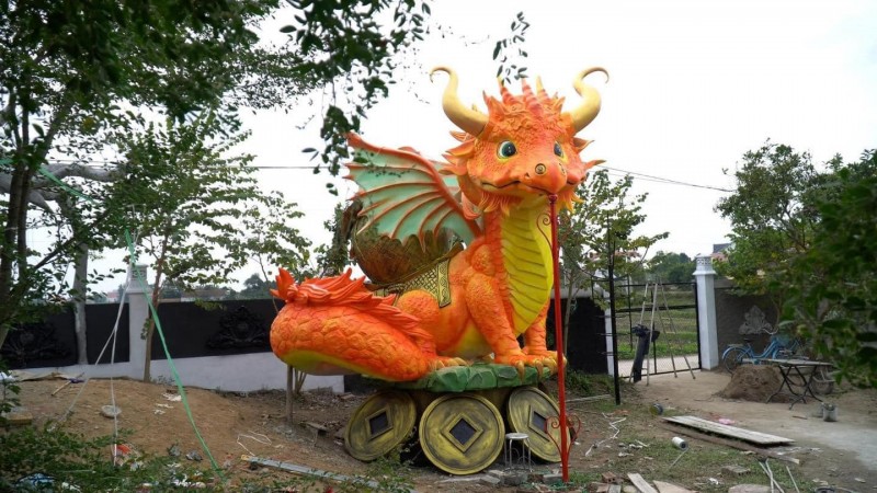 Linh vật rồng “mầm non” đến từ Bắc Giang được lấy cảm hứng từ rồng phương Tây