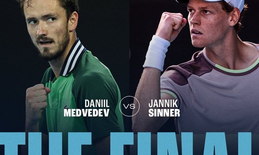 Daniil Medvedev thắng 6 trận trước Jannik Sinner nhưng ở 3 lần gặp nhau gần nhất anh đều thua. Ảnh: Australian Open