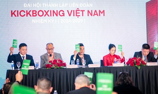 Đại hội thành lập Liên đoàn Kickboxing Việt Nam tổ chức sáng 28.1, tại Hà Nội. Ảnh: Bùi Lượng