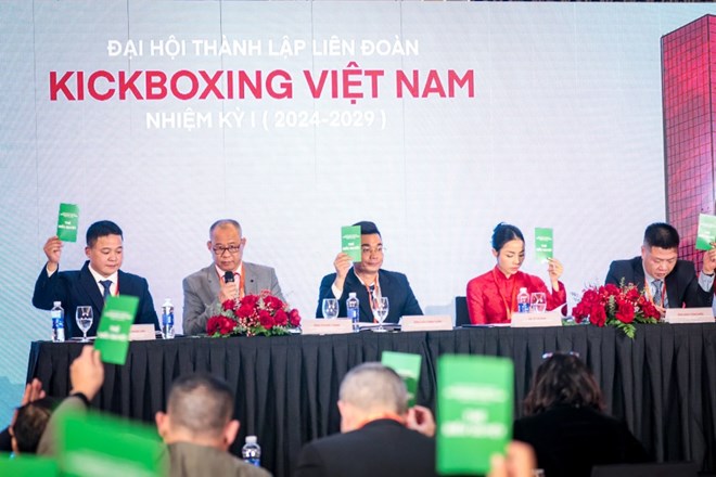 Ông Vũ Đức Thịnh giữ chức Chủ tịch Liên đoàn Kickboxing Việt Nam nhiệm kỳ I