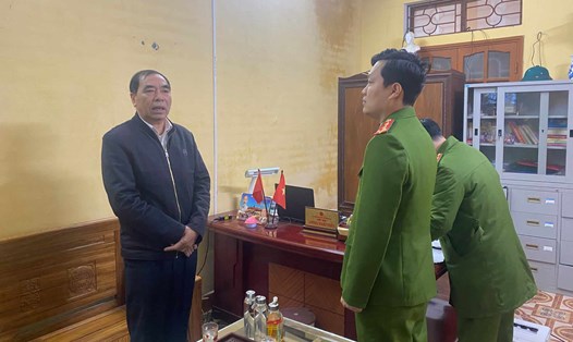 Bí thư Đảng ủy xã Hồng An (huyện Hưng Hà, tỉnh Thái Bình) bị khởi tố. Ảnh: CACC