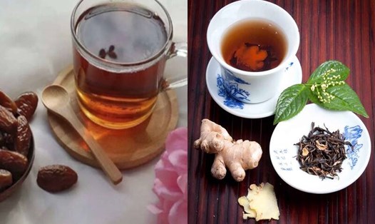 Một số loại trà có thể uống vào mùa lạnh giúp giảm cân. Đồ hoạ: Hạ Mây