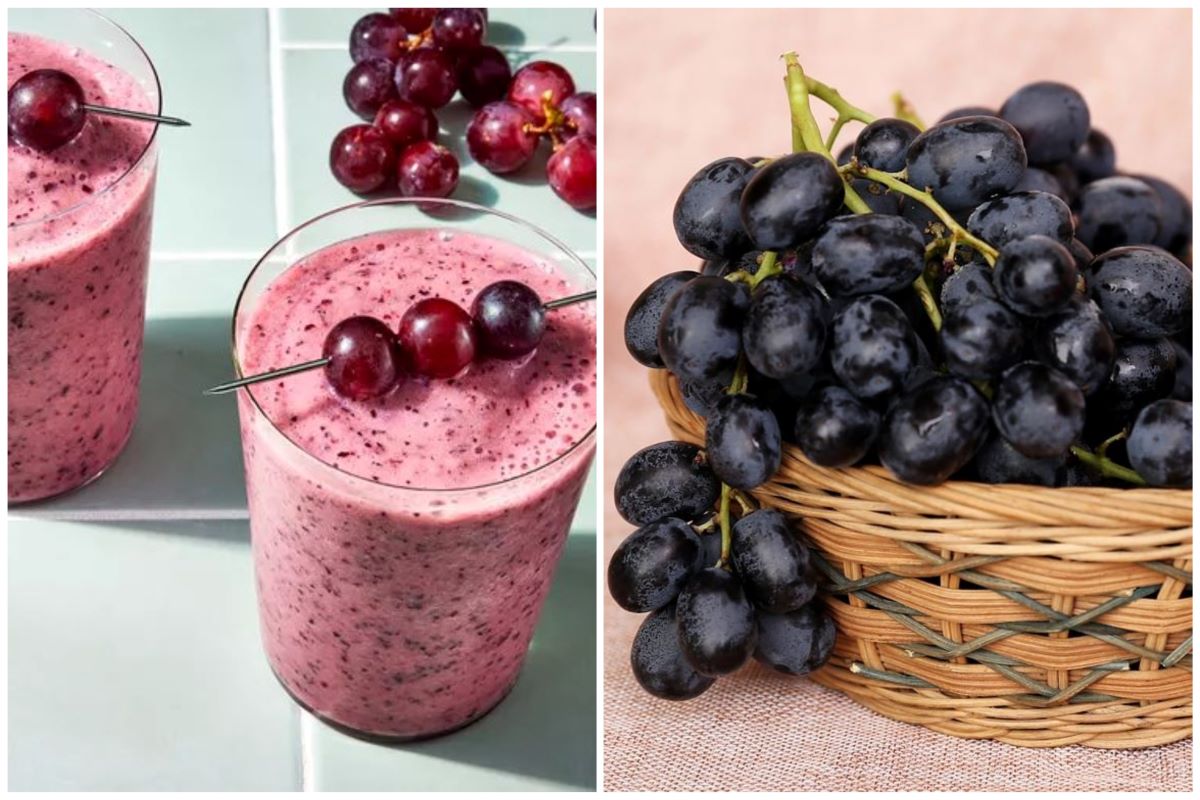 Ăn nho giúp giảm cân và ngủ ngon hơn. Đồ họa: Thanh Thanh 