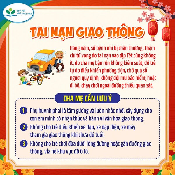 Những tai nạn trẻ thường gặp vào dịp Tết Nguyên đán