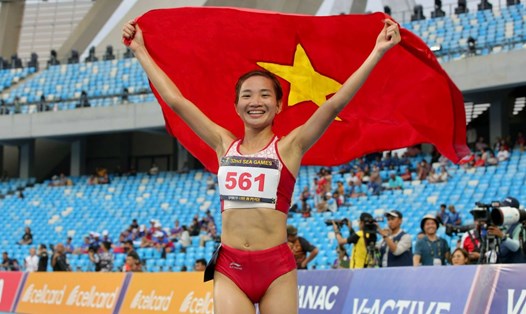 Nguyễn Thị Oanh tại SEA Games 32. Ảnh: Thanh Vũ