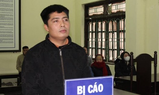 Bị cáo Nguyễn Đức Toàn tại phiên toà. Ảnh: Công an tỉnh Hà Nam 