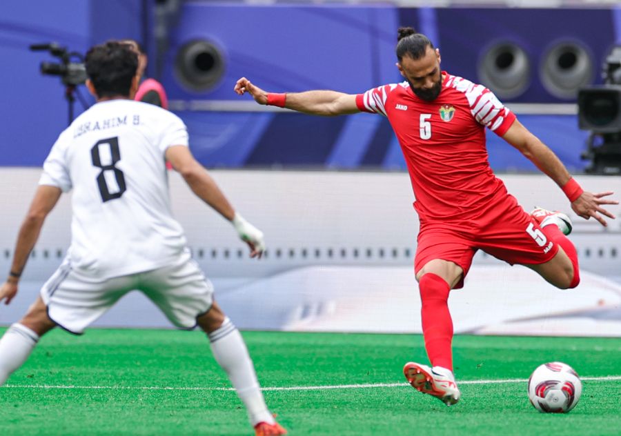 Tuyển Iraq có bàn mở tỉ số trong hiệp 1. Ảnh: LĐBĐ Jordan