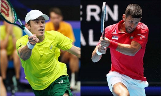 Novak Djokovic thắng Alex de Minaur trong lần gặp duy nhất của 2 tay vợt tại Australian Open 2023. Ảnh: ATP Tour