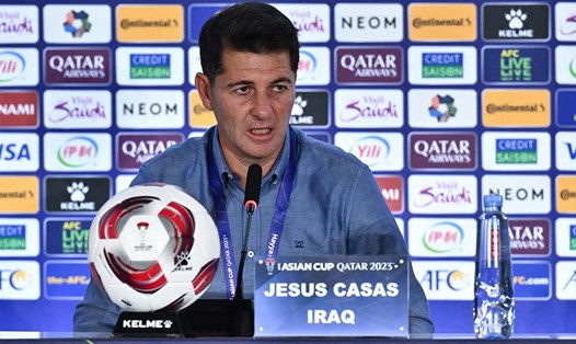 Huấn luyện viên Jesus Casas của đội tuyển Iraq. Ảnh: AFC