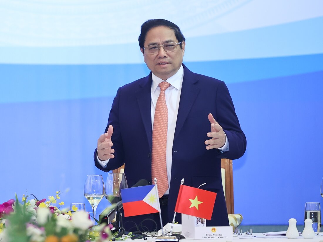 Thủ tướng Chính phủ Phạm Minh Chính phát biểu tại sự kiện. Ảnh: Hải Nguyễn 