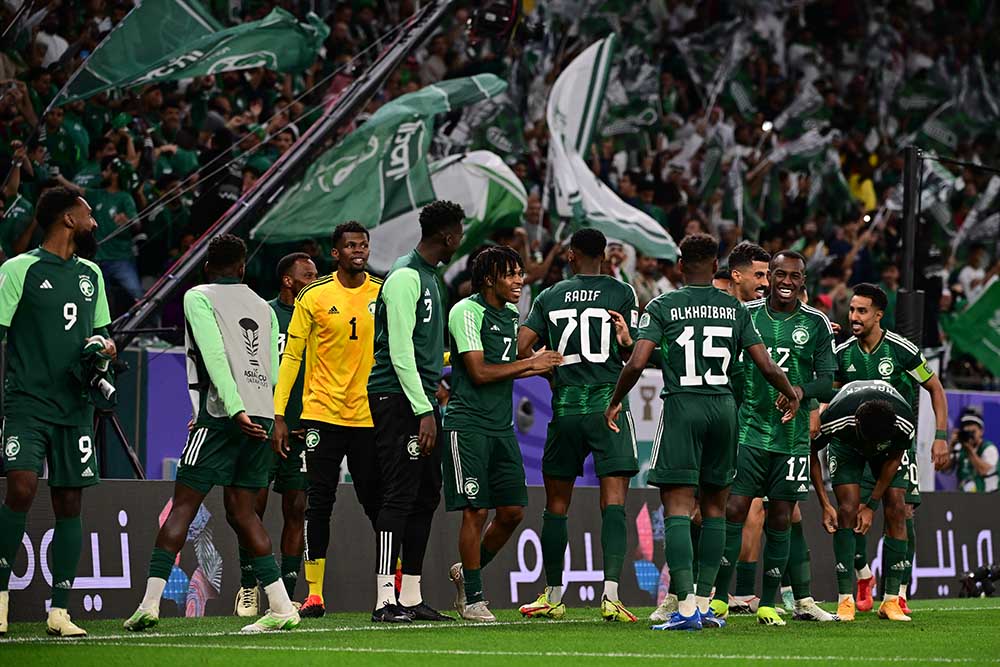 Tuyển Saudi Arabia có bàn mở tỉ số ngay đầu hiệp 2. Ảnh: AFC