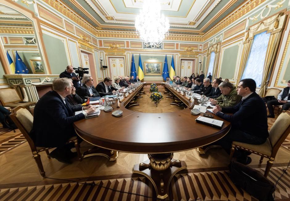 Hội nghị thượng đỉnh Ukraina - EU lần thứ 24 được tổ chức tại Kiev, Ukraina, ngày 3.2.2023. Ảnh: Xinhua