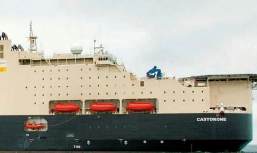 Tàu Castorone làm thủng đường ống dẫn khí mới của Australia. Ảnh: TradeWinds