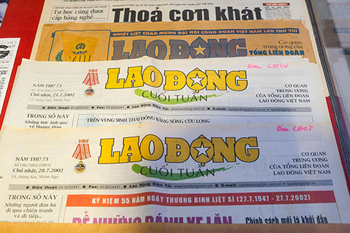 Lao Động là một trong những tờ báo đầu tiên thực hiện việc in màu trang báo.