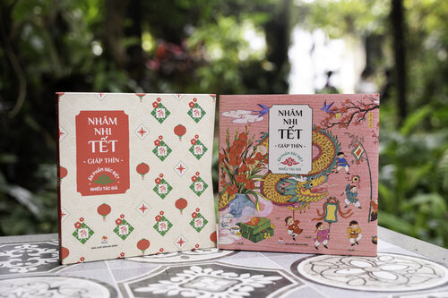 Nhà xuất bản Kim Đồng giới thiệu sách "Nhâm nhi Tết Giáp Thìn" đến độc giả. Ảnh: NXB  