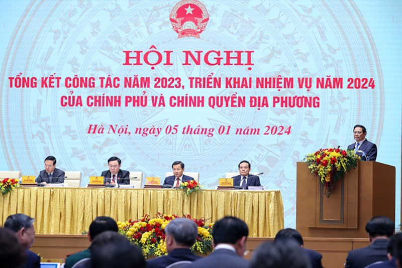 Hội nghị Chính phủ và chính quyền địa phương. Ảnh: VGP