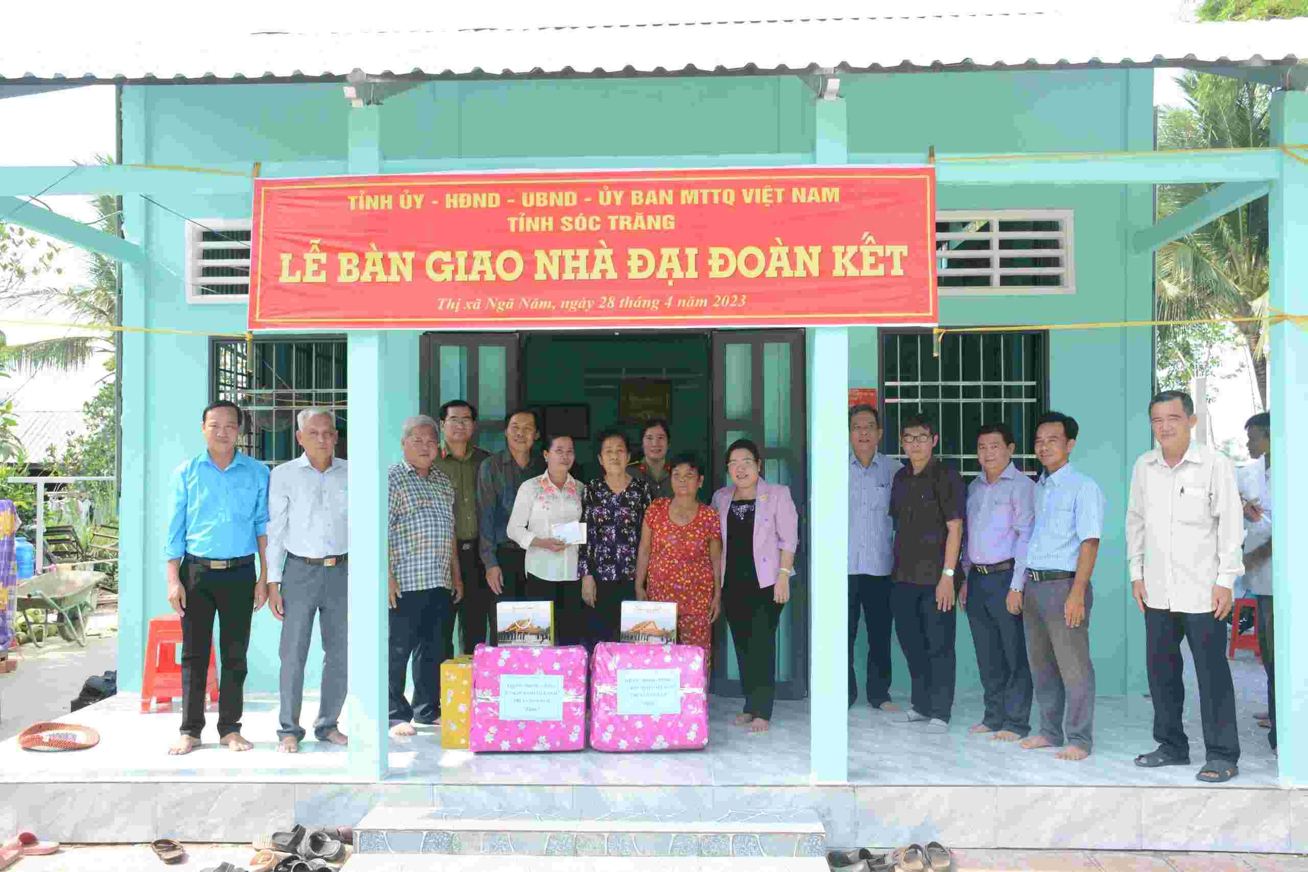 Hơn 1.700 hộ dân ở Sóc Trăng được hỗ trợ nhà Đại đoàn kết năm 2023. Ảnh: Phương Anh