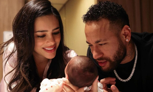 Neymar và Bruna có con đầu lòng vào tháng 10.2023. Ảnh: Instagram  