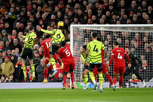 Arsenal chơi không tệ trong trận đấu gần nhất gặp Liverpool.  Ảnh: AFP 