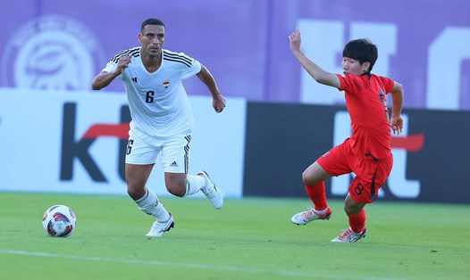 Tuyển Iraq thua tuyển Hàn Quốc 0-1 ở trận giao hữu cuối cùng chuẩn bị cho Asian Cup 2023. Ảnh: IFA