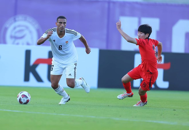 Tuyển Iraq thua tuyển Hàn Quốc trước thềm Asian Cup 2023