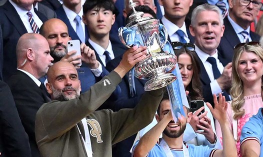 Manchester City đang là đương kim vô địch FA Cup. Ảnh: AFP