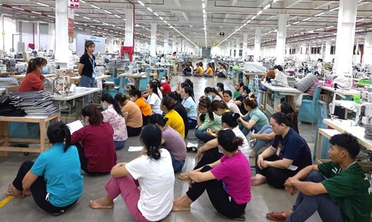 Người lao động Công ty TNHH Pousung Việt Nam. Ảnh: Hà Anh Chiến

