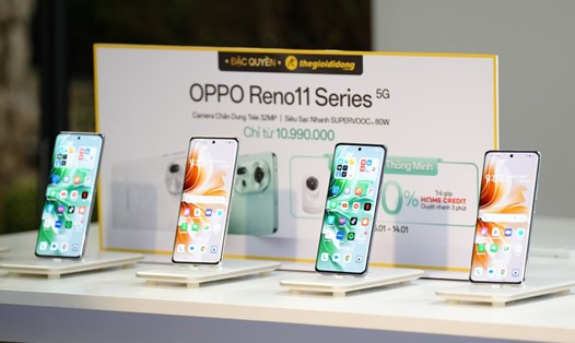 OPPO Reno11 Series sẽ được mở bán đặc quyền tại Thế Giới Di Động từ ngày 6.1, đi kèm với nhiều ưu đãi. Ảnh: Quỳnh Như