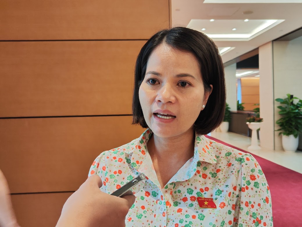 Đại biểu Quốc hội Nguyễn Hoàng Bảo Trân (đoàn Bình Dương). Ảnh: T.Vương