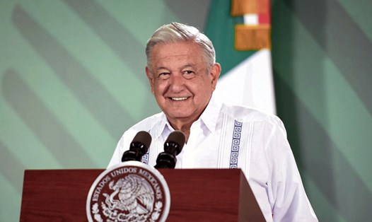 Tổng thống Mexico Andres Manuel Lopez Obrador. Ảnh: Văn phòng Tổng thống Mexico