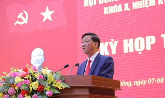 Ông Trần Đức Quận - Bí thư Tỉnh ủy, Chủ tịch HĐND tỉnh Lâm Đồng. Ảnh: Mai Hương
