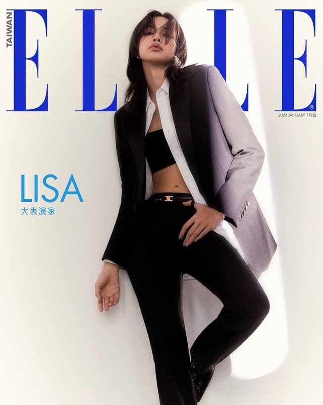 Lisa xuất hiện trên tạp chí Elle Đài Loan (Trung Quốc). Ảnh: Elle