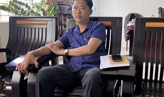 Ông Huỳnh Tấn Tuấn - Hiệu trưởng Trường CĐYT Quảng Nam. Ảnh: Hoàng Bin